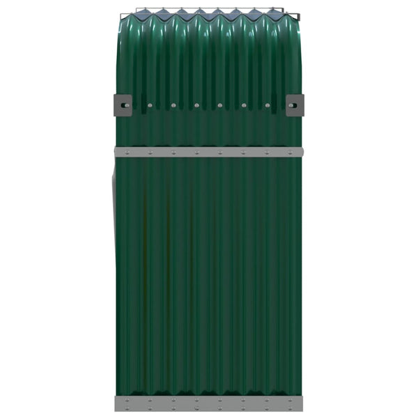 Kaminholzregal Grün Verzinkt 120x45x100cm