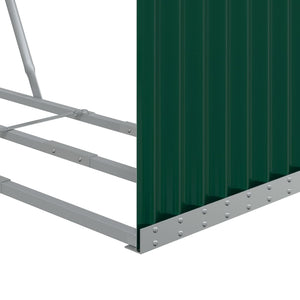 Kaminholzregal Grün Verzinkt 120x45x100cm