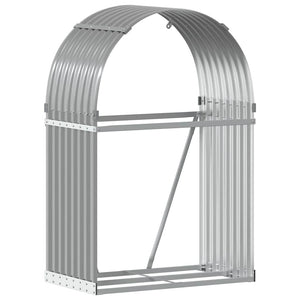 vidaXL Bûcher gris clair 80x45x120 cm Acier galvanisé
