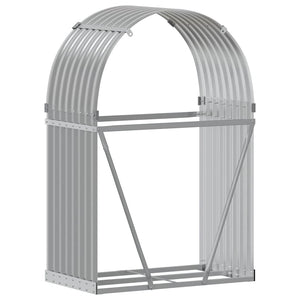 vidaXL Bûcher gris clair 80x45x120 cm Acier galvanisé
