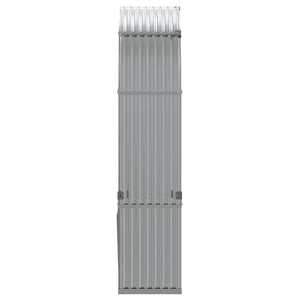 Kaminholzregal Hellgrau Verzinkt 120x45x210cm