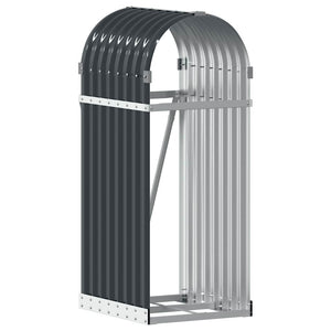 vidaXL Panier à bûches anthracite 40x45x100 cm Acier galvanisé