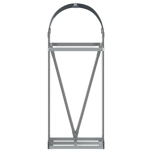 vidaXL Panier à bûches anthracite 40x45x100 cm Acier galvanisé
