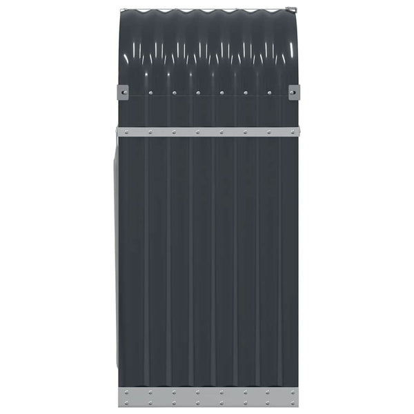 vidaXL Panier à bûches anthracite 40x45x100 cm Acier galvanisé
