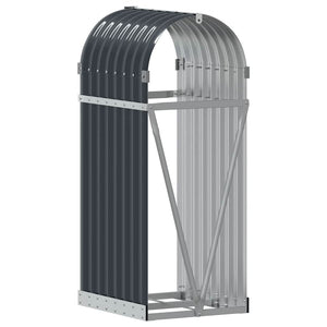 vidaXL Panier à bûches anthracite 40x45x100 cm Acier galvanisé