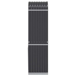 vidaXL Panier à bois Anthracite 40x45x170 cm Acier galvanisé