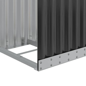 vidaXL Panier à bois Anthracite 40x45x170 cm Acier galvanisé