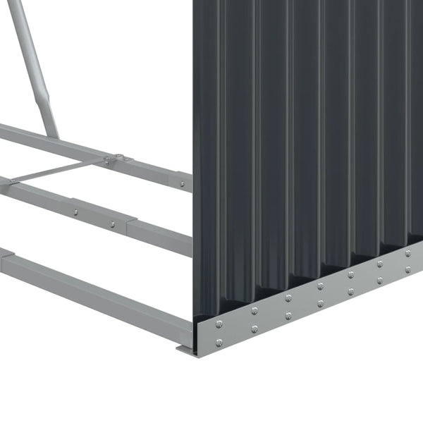 Brennholzregal Anthrazit 120x45x140cm