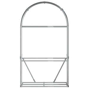 Anthrazit Holzkorb aus Stahl 120x45x210cm