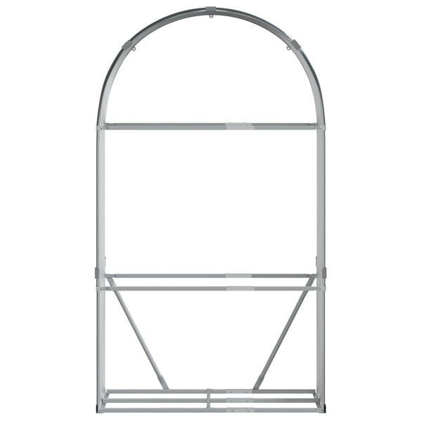 Anthrazit Holzkorb aus Stahl 120x45x210cm
