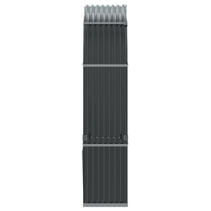 Anthrazit Holzkorb aus Stahl 120x45x210cm