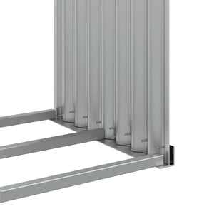 Anthrazit Holzkorb aus Stahl 120x45x210cm