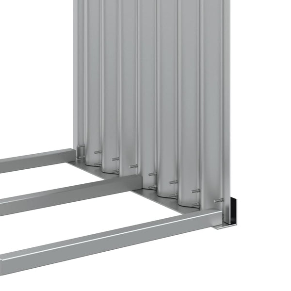 Anthrazit Holzkorb aus Stahl 120x45x210cm