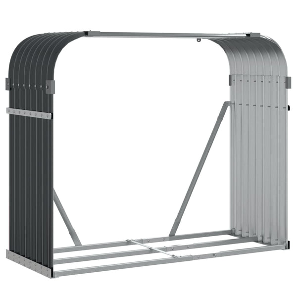 Brennholzkorb Anthrazit 120x45x100cm