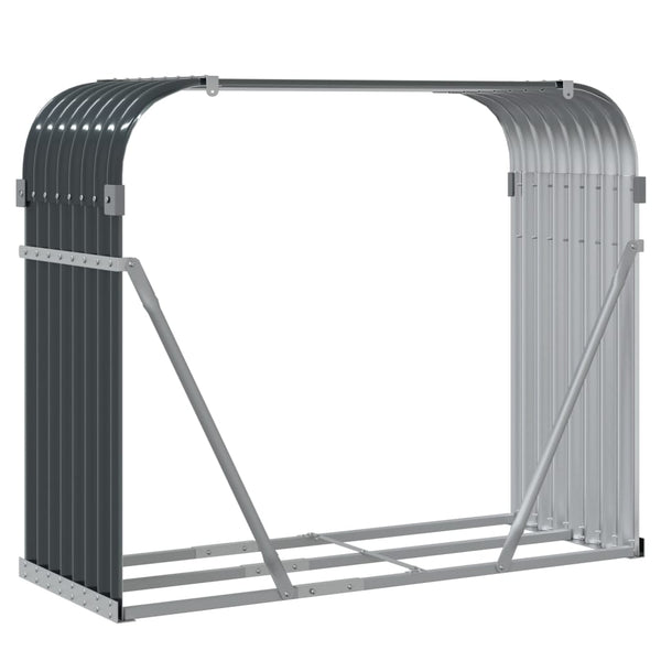 Brennholzkorb Anthrazit 120x45x100cm