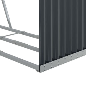 Brennholzkorb Anthrazit 120x45x100cm