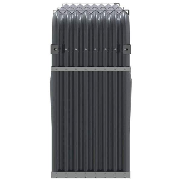 Kaminholzregal Anthrazit 180 cm