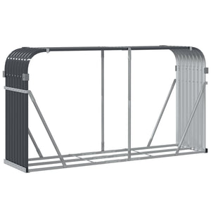 Kaminholzregal Anthrazit 180 cm
