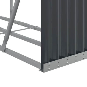 Kaminholzregal Anthrazit 180 cm