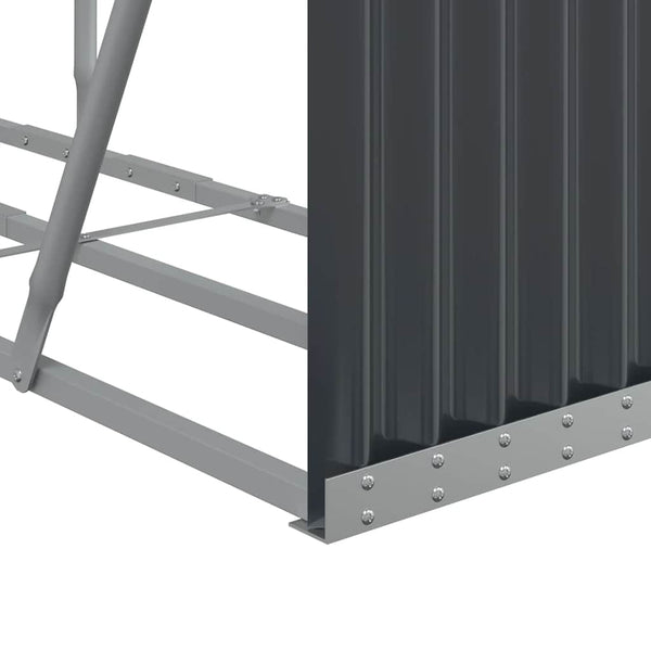 Kaminholzregal Anthrazit 180 cm