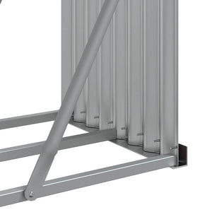 Anthrazit Holzkorb aus Stahl 234x45x100cm
