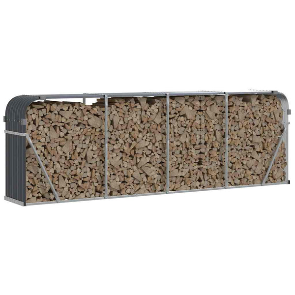 Kaminholzregal Anthrazit 300 cm