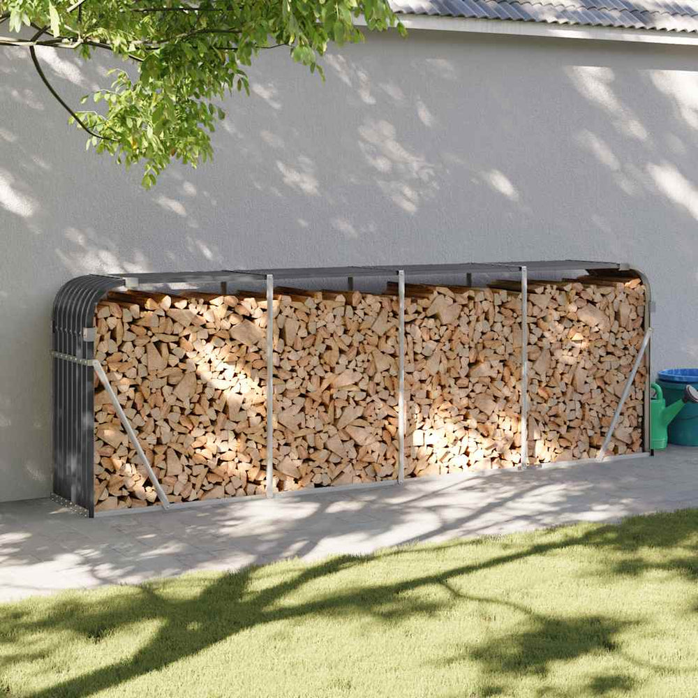 Kaminholzregal Anthrazit 300 cm