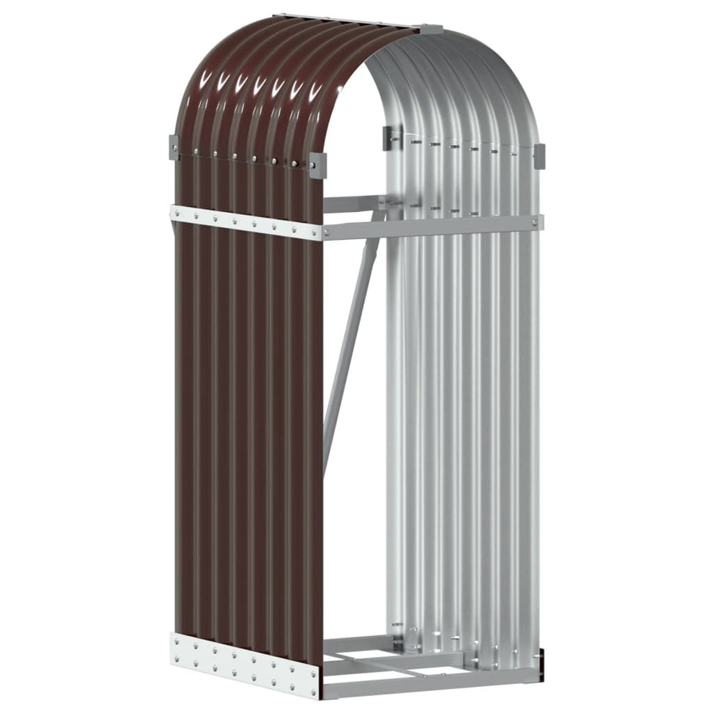 Kaminholzregal Braun Verzinkt 40x45x100cm