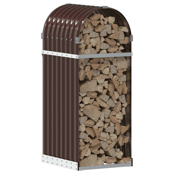 Kaminholzregal Braun Verzinkt 40x45x100cm