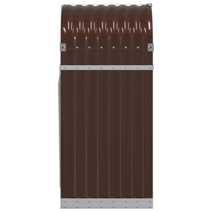 Kaminholzregal Braun Verzinkt 40x45x100cm