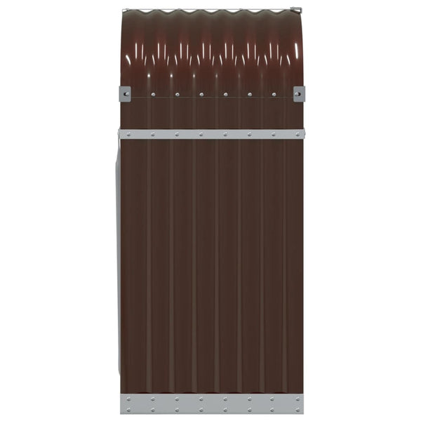 Kaminholzregal Braun Verzinkt 40x45x100cm