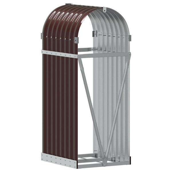 Kaminholzregal Braun Verzinkt 40x45x100cm