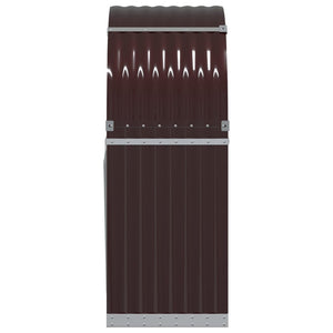 Kaminholzregal Braun Verzinkt 80x45x120cm