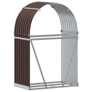 Kaminholzregal Braun Verzinkt 80x45x120cm