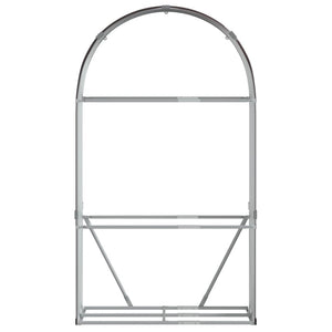 Kaminholzregal Braun Verzinkt 120x45x210cm