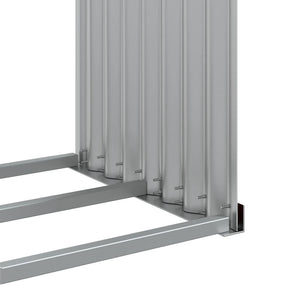 Kaminholzregal Braun Verzinkt 120x45x210cm