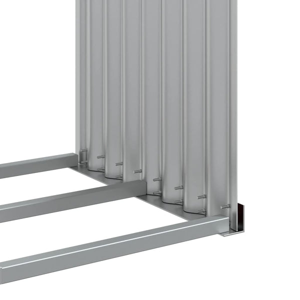 Kaminholzregal Braun Verzinkt 120x45x210cm