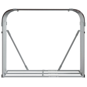 vidaXL Abri à bûches Marron 120x45x100 cm Acier galvanisé