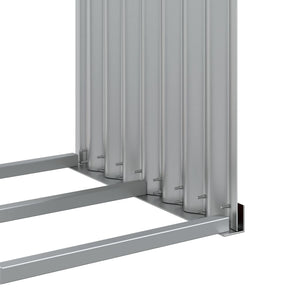 vidaXL Abri à bûches Marron 120x45x100 cm Acier galvanisé