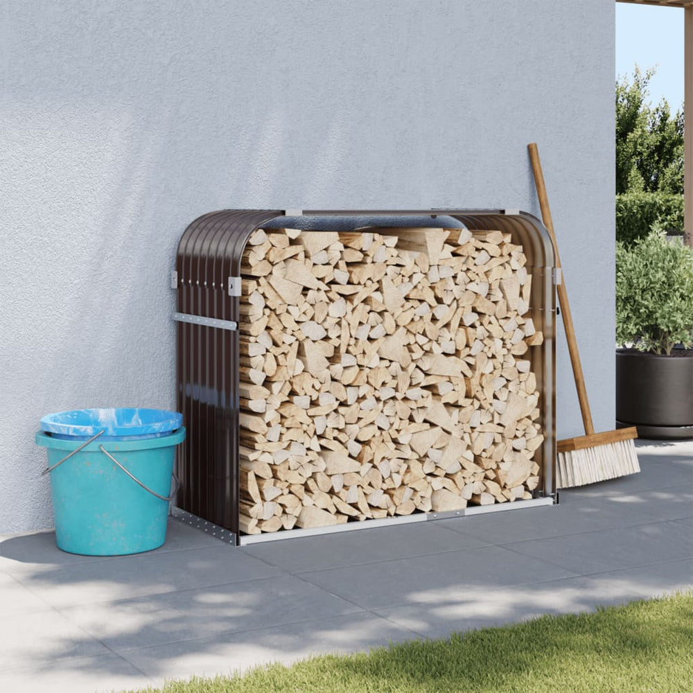 Kaminholzregal Braun 120x45x100cm