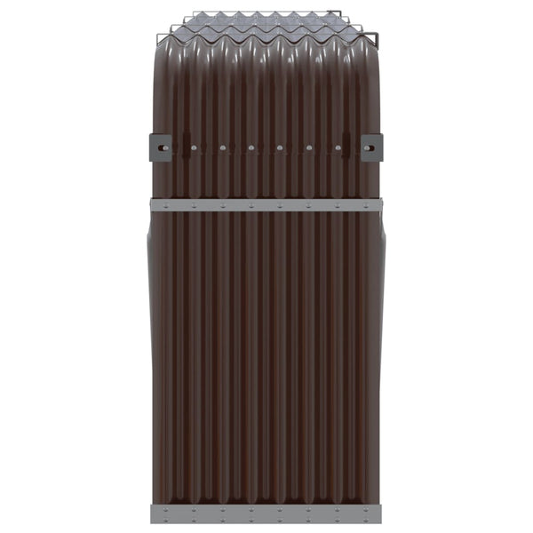 Kaminholzregal Braun Verzinkter Stahl 234 cm