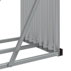 Kaminholzregal Braun Verzinkter Stahl 234 cm