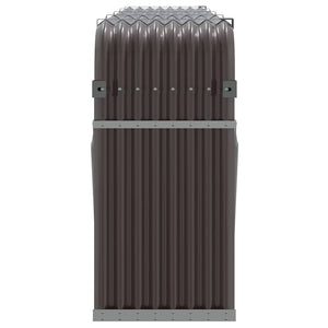 Kaminholzregal Braun Verzinkter Stahl 300 cm