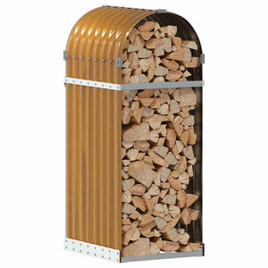 Kaminholzregal Holzoptik Verzinkt 40x100 cm