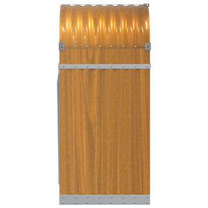 Kaminholzregal Holzoptik Verzinkt 40x100 cm
