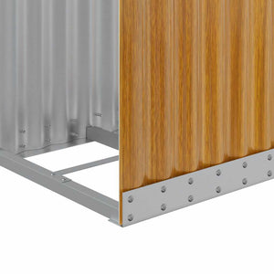 Kaminholzregal Holzoptik Verzinkt 40x100 cm