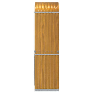 vidaXL Range-bûches aspect bois 40x45x170 cm acier galvanisé