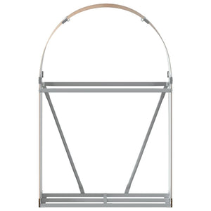 vidaXL Bûcher imitation bois 80x45x120 cm Acier galvanisé