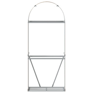 Kaminholzregal Holzoptik Verzinkt 80x45x190cm