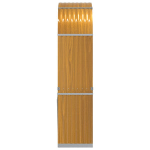 Kaminholzregal Holzoptik Verzinkt 80x45x190cm
